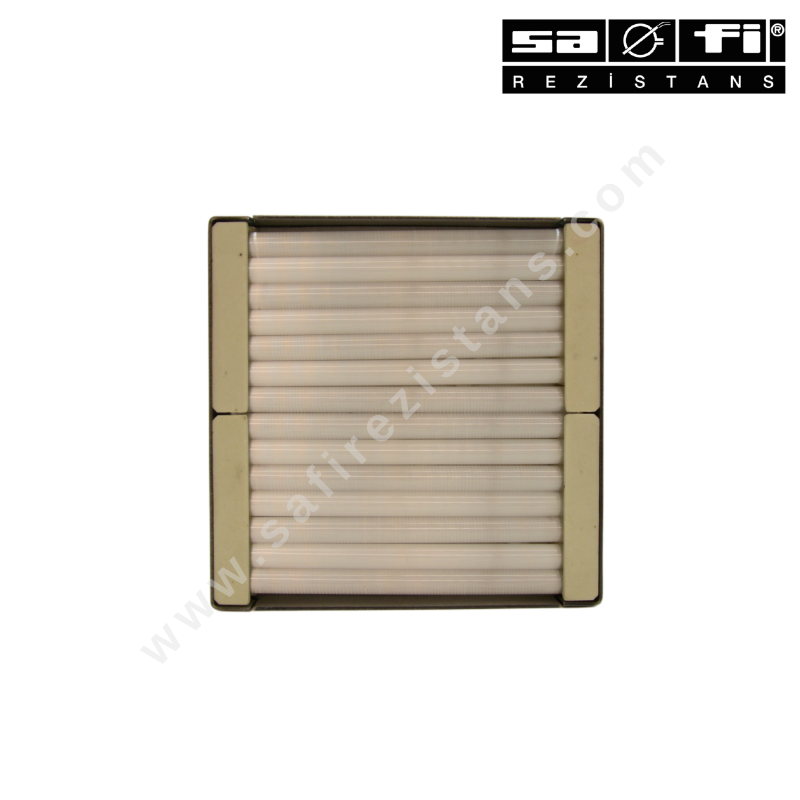 Quartz Type 0 Cassette Heater with Socket 124x124x26mm
